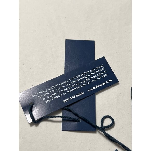 Dooney & Bourke Leather Round Mirror With Tassel & Red Lining - Picture 4 of 7